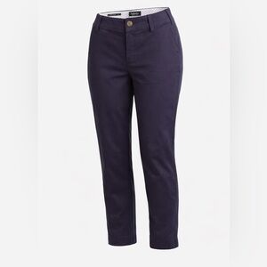 Talbots Perfect Crop Pants Navy Blue Size 8P Tailored Stretch